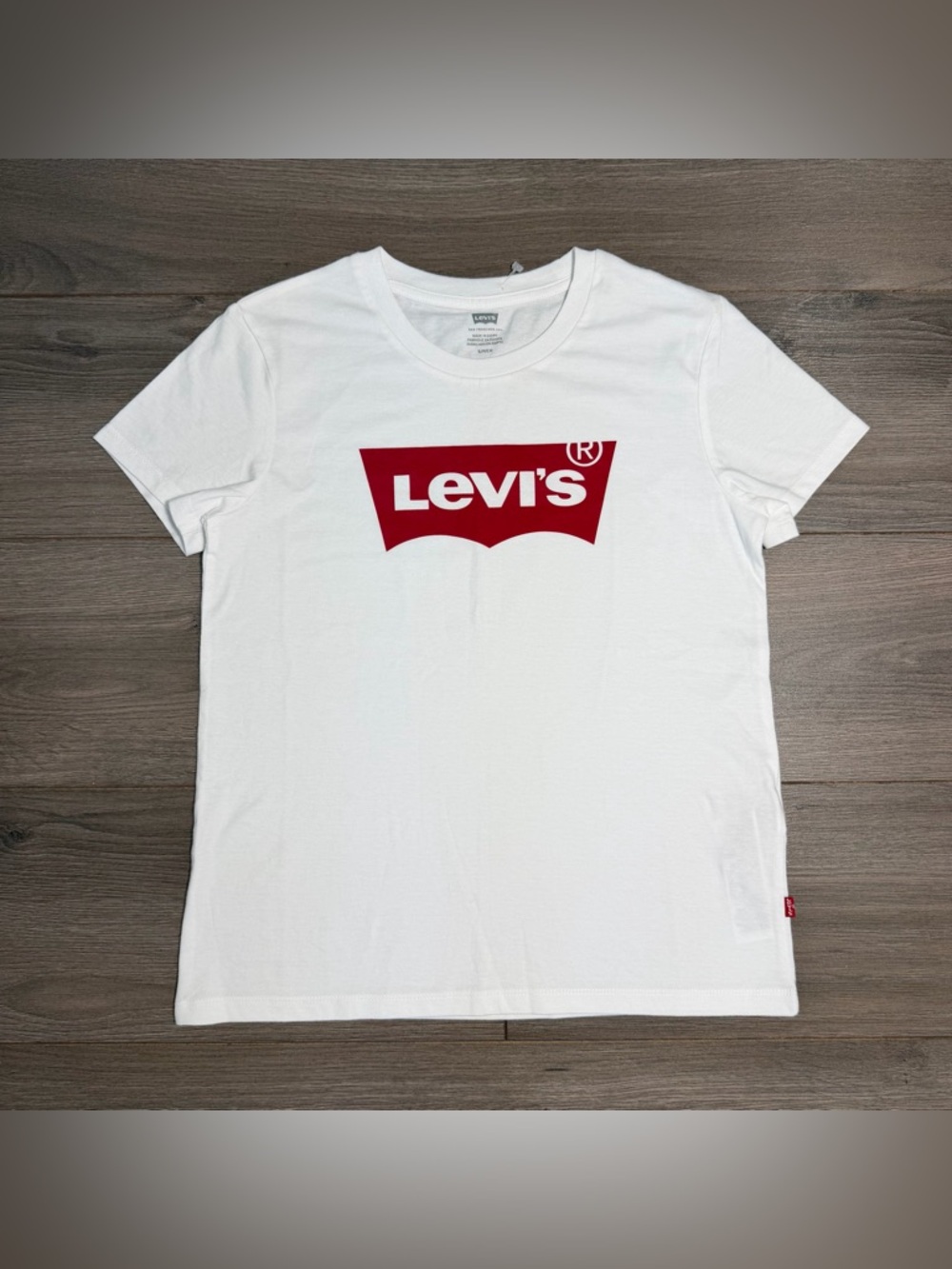 Levi's White Logo Graphic Tee - Red Logo-BRAND NEW